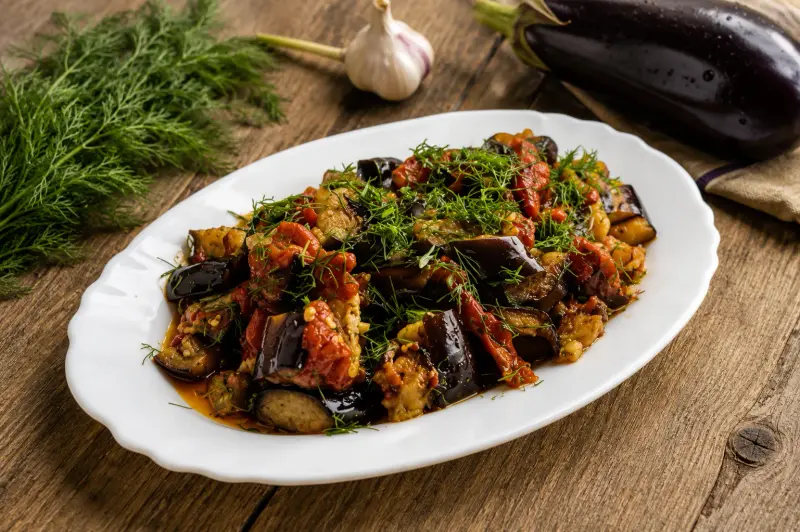 Пържени чушки и патладжани